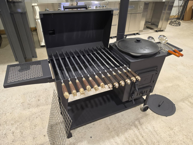 Krāsns/grils/kūpinātava komplekts kvadrāts D40