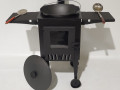 Krāsns kvadrāta ar stikla durvīm D40cm - 3mm, 4mm