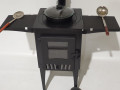 Krāsns kvadrāta ar stikla durvīm D40cm - 3mm, 4mm