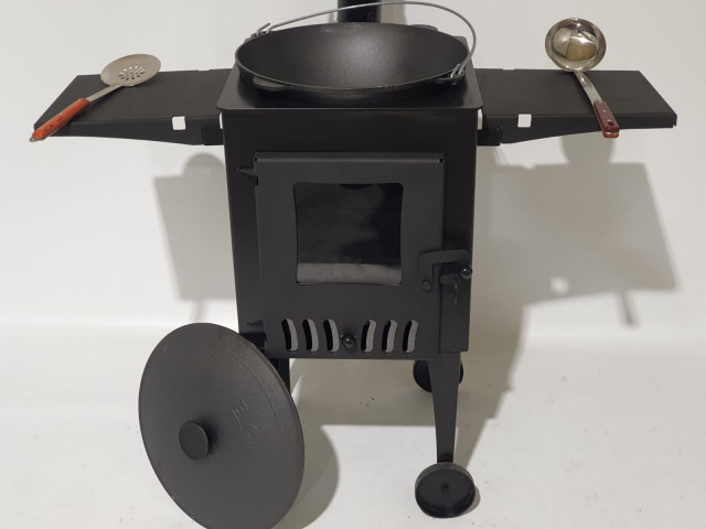 Krāsns kvadrāta ar stikla durvīm D40cm - 3mm, 4mm