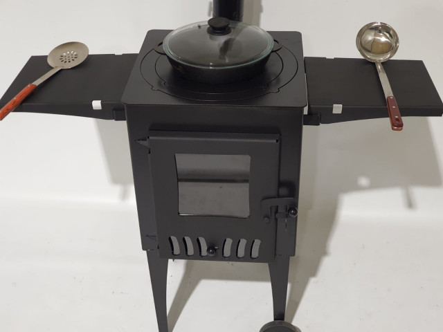 Krāsns kvadrāta ar stikla durvīm D40cm - 3mm, 4mm