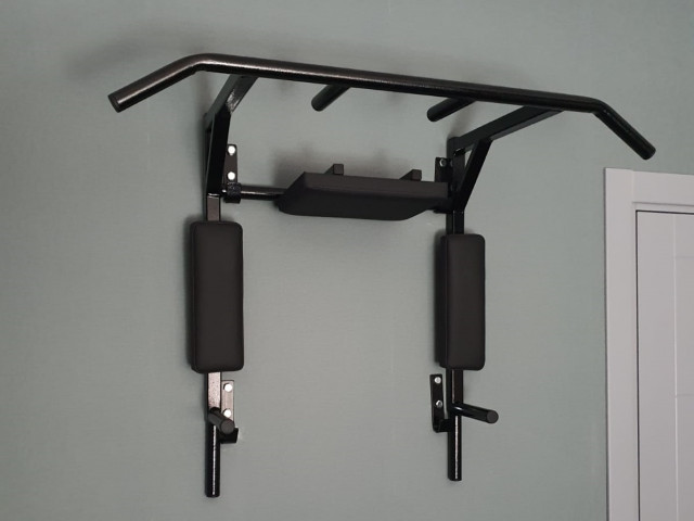 Универсальный тренажер - турник(с изогнутыми и дополнительными ручками)+брусья/пресс